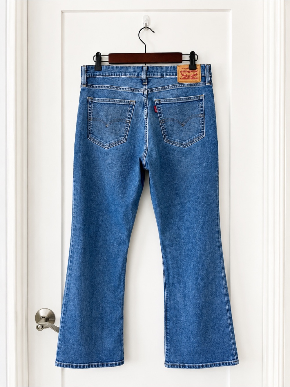 Levi’s 725 High‎ Rise Bootcut Jeans Women’s Size 31 Medium Wash Stretch Denim - Picture 2 of 7